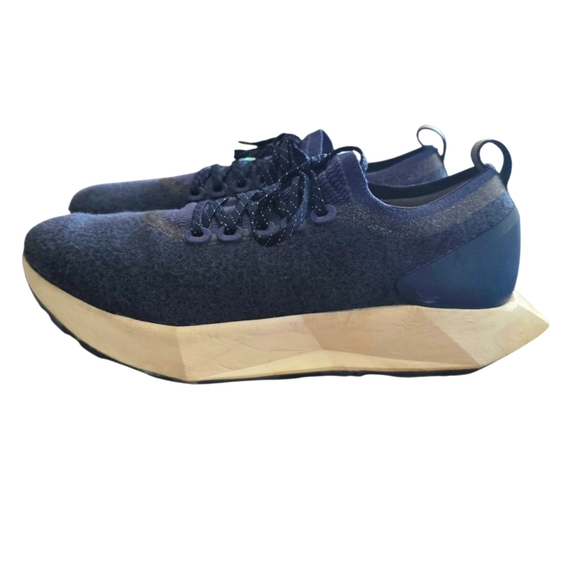 Allbirds Wool Flyer Mizzles Shoes Sz 10.5 Blue Water Repellent Low Sneakers - Picture 14 of 15
